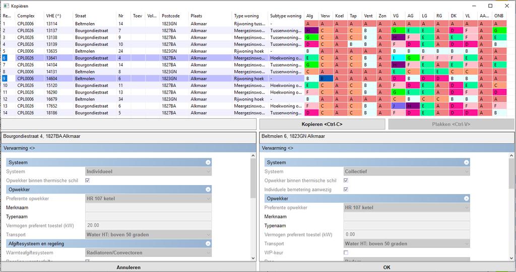 Vabi Assets Energie 6.40 Functionele verbeteringen Kopieertool Binnen Vabi Assets Energie hebben wij een aantal verbeteringen doorgevoerd in de kopieertool.