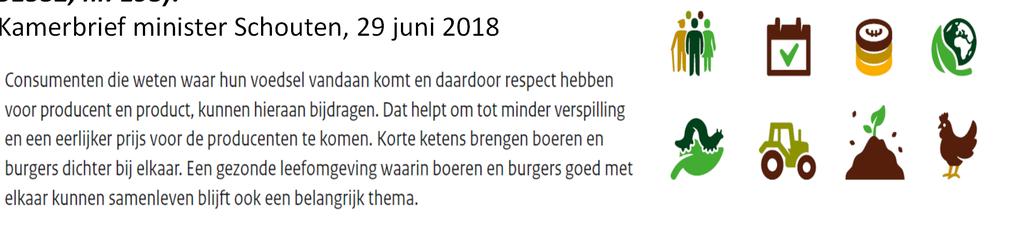 Zoals in het regeerakkoord aangekondigd, ondersteunt het kabinet initiatieven die de verbinding tussen boer en burger versterken.