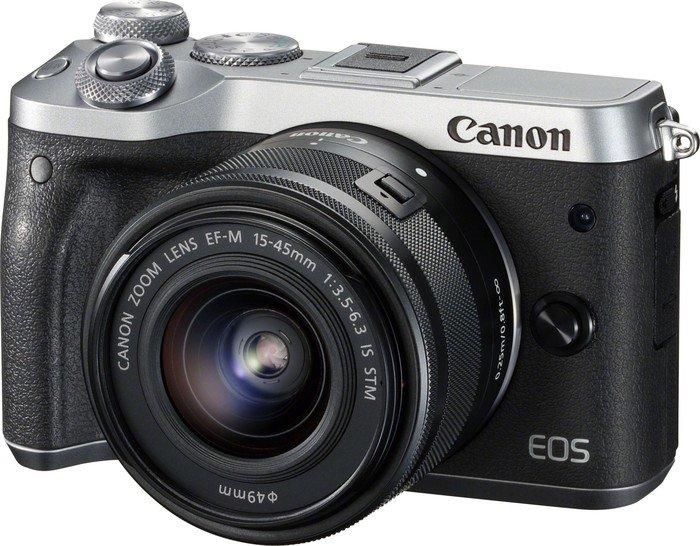 CANON EOS M6 EOS M6 15-45 kit SILVER Artikelcode : CNEOSM61545KITS Canon EOS M6 + EF-M 15-45mm 3.5-6.3 IS STM.