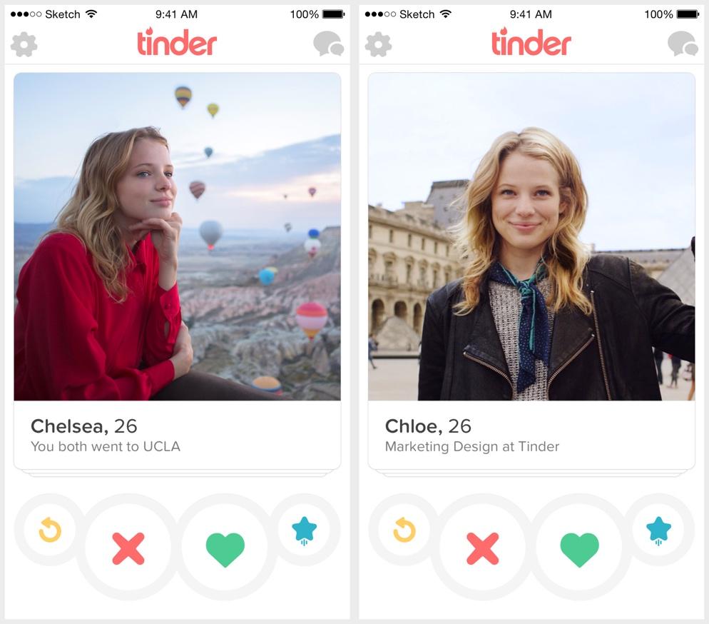 TINDER Tinder wordt over de gehele wereld gebruikt, een app die wereldwijd bekend is moet dan ook een goede userinterface hebben.