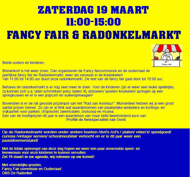 Ieder kind mag schitteren Nieuwsbrief obs de Radonkel Fancy Fair op 19 maart 18 februari 2016 Gezond eten en bewegen Thema landen Scholing voor Rots en Water Vakanties schooljaar 2016-2017 Foto s van