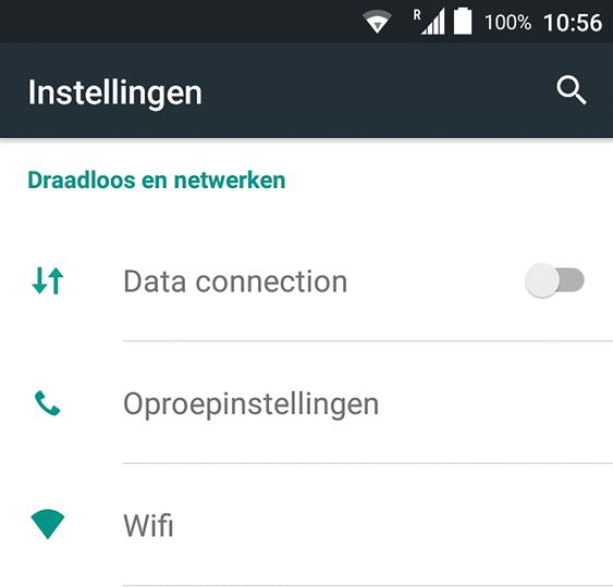 Tik onder Draadloos en netwerken op Wifi. 4. Selecteer uw thuisnetwerk.