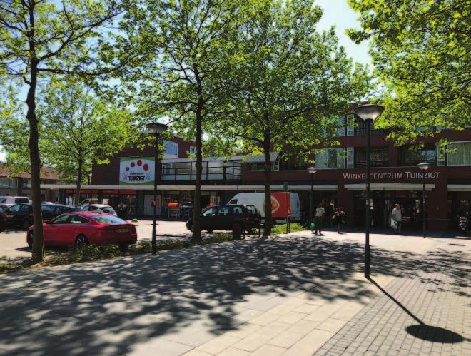 850 m² Het winkelcentrum is geheel verhuurd aan een combinatie van landelijke ketens en lokale retailers waaronder Jumbo Supermarkten, Wibra en Etos.