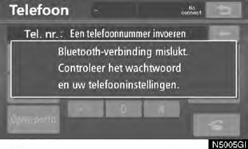 TELEFOON EN INFORMATIE Verbinding maken met een Bluetooth -telefoon AUTOMATISCH 5. Als er verbinding is gemaakt, wordt dit scherm weergegeven.