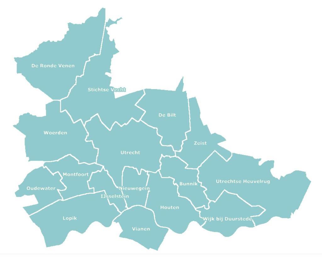 6 Oberon Doelgroep kwetsbare jongeren Bij onderhavige evaluatie staan kwetsbare jongeren die wonen in één van de gemeenten van de RMCregio Utrecht centraal (zie figuur 1).