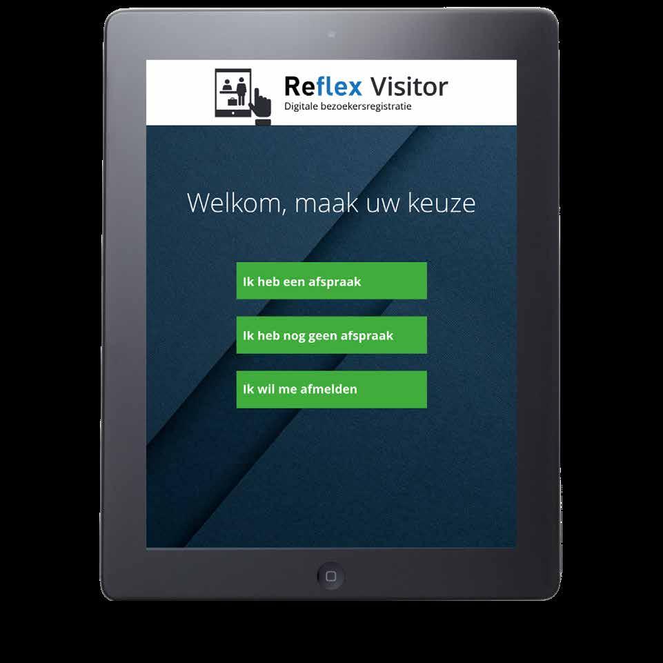 Met de digitale bezoekersregistratie van Reflex Online melden studenten, medewerkers of bezoekers zich eenvoudig aan- en af via een display bij uw onderwijsbalie of Student Service Center.