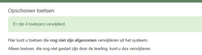 Als u op het icoontje van de prullenbak klikt krijgt u nog de vraag of u ze echt wilt verwijderen. Na de bevestiging worden de betreffende toetsen definitief uit het systeem verwijderd.