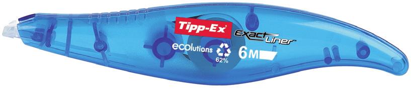 2.45 NU 4+1 GRATIS Tipp-ex EXACT LINER Tape 5 mm x 6 M Praktisch penformaat Ligt