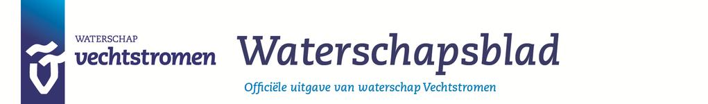 WATERSCHAPSBLAD Officiële uitgave van Waterschap Vechtstromen. Nr.