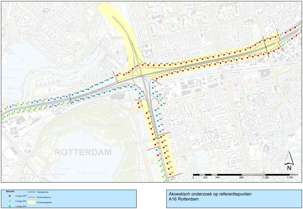 (bron: Geluidloket) Aansluiting A16 Rotterdam met A20 en bestaande A16 (Terbregseplein) Afbeelding 5.