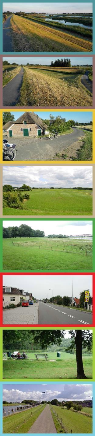 IJsselstrang, vaak sprake van een natte dijkteen Landdijk dijk met een breed voorland, vaak met agrarisch