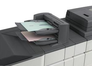 Ook kan het apparaat gemakkelijk zelfs de langste afdrukruns aan. De papiercapaciteit van de machine kan worden uitgebreid tot 8.