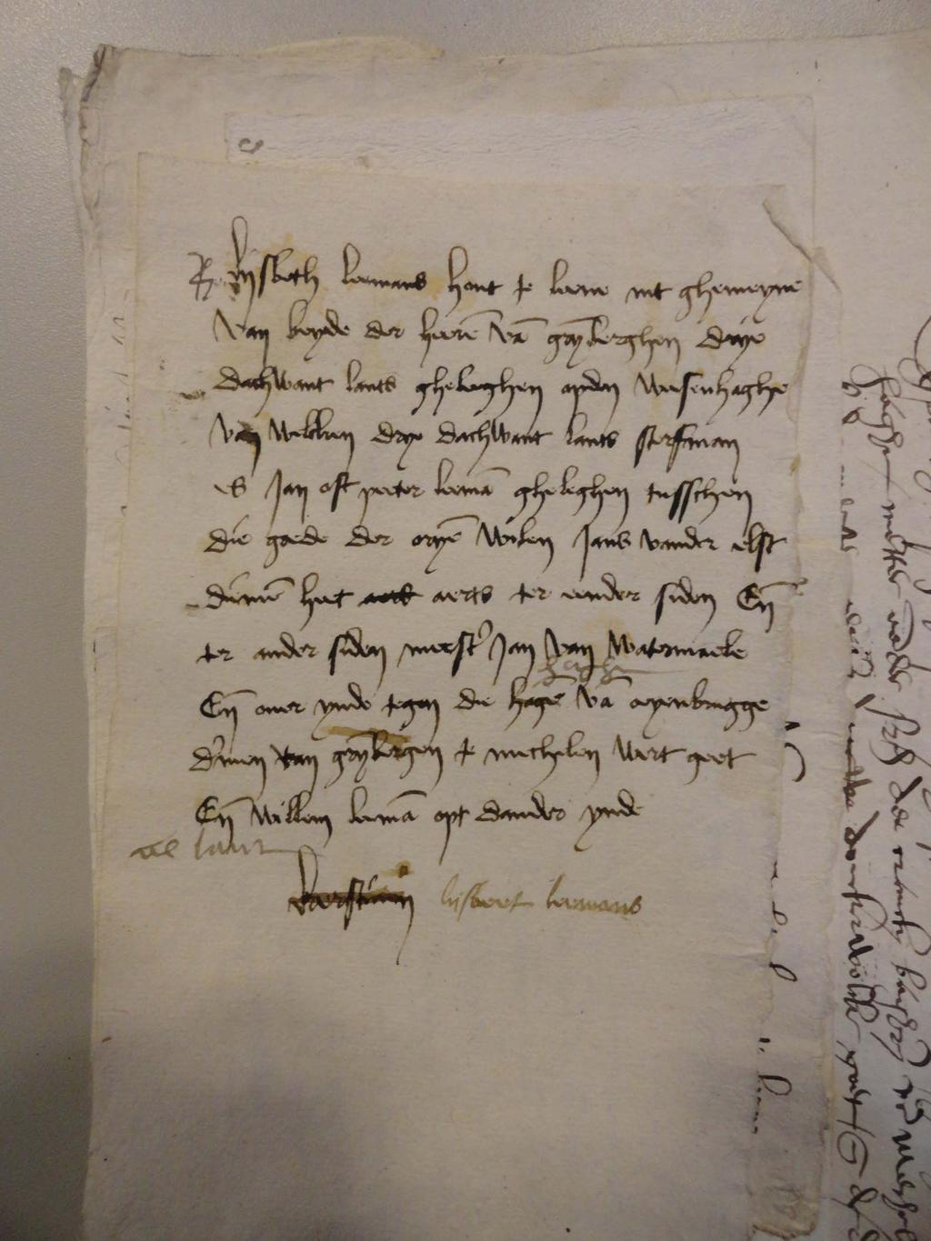 In 1530 kocht Peeter een hoffstede metten huyse ende hove gemeynelijck geheeten de Mets, van Geert Aelbrechts geheten de Borsere 6.