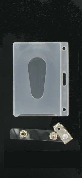 ID-card holder 2 KaarthouderS (voor 5 x 8 cm) rechthoekig plastic