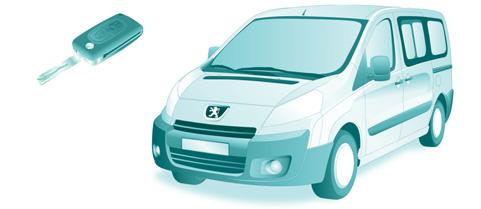 Exterieur Sleutel - Afstandsbediening a 8 Volledige vergrendeling van de auto, cabine en achterdeuren. 5 Volledige ontgrendeling van de auto, cabine en achterdeuren.