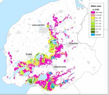 Bron: Alterra 2014 2050 2100 Bodemdaling 1