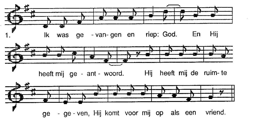 ANTWOORDLIED: Gezang 267 (Psalm 118) koor: allen: koor: