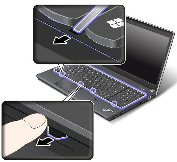 4. Draai met het toetsenbordgereedschap de schroeven vast om het toetsenbord vast te zetten. 5. Schuif het toetsenbordframe met het toetsenbordgereedschap 2,5 mm naar achteren.