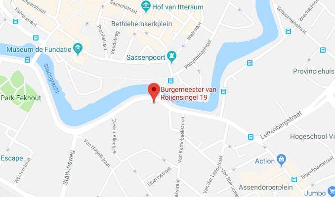 Algemene gegevens Adresgegevens Burgemeester van Roijensingel 19-19A-19B-19C 8011 CT Zwolle Oppervlakte Souterrain (19) circa 119 m² v.v.o. Begane grond (19A) circa 137 m² v.v.o. 1 e etage (19B) circa 194 m² v.