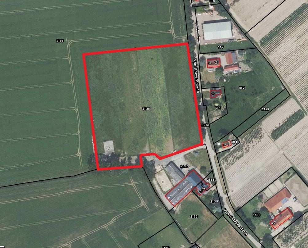 Te koop aangeboden: Circa 1,93 ha landbouwgrond Van Balverenlaan te Oosterhout (Gld.