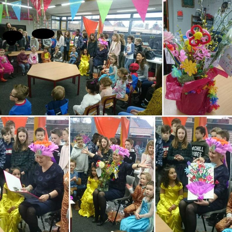 Juf Heleen jarig Afgelopen woensdag heeft juf Heleen haar verjaardag voor de hele school gevierd.