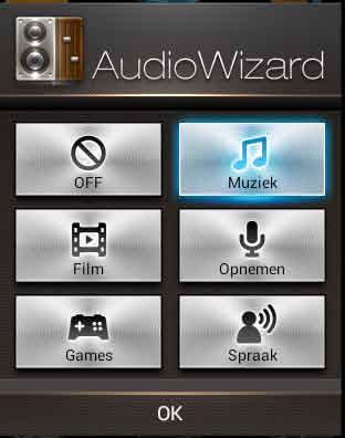 AudioWizard Met AudioWizard kunt u de geluidsmodi van uw MeMO Pad aanpassen voor een zuiverdere audio-uitvoer die past bij de huidige gebruiksscenario's.