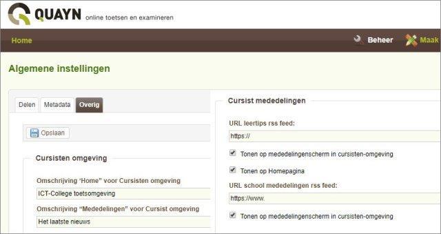 6 [ je kunt nauwkeurig welke feeds je wilt tonen en ook waar ] [ zo maar twee mogelijke titels van Mededelingen ] Resultaten. Hier komen alle resultaten op gemaakte projecten binnen.