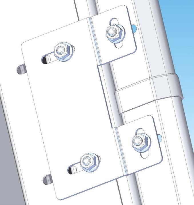 Vast onderdeel van de set is de unieke door ons gepatenteerde Smart-Connection tussen de horizontale en verticale rails.
