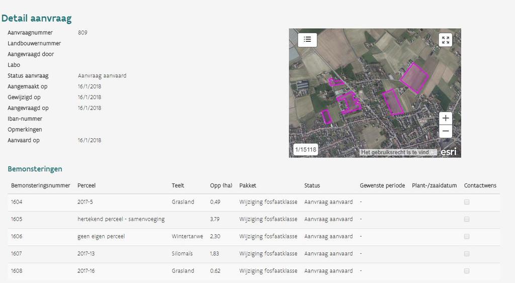 stap 7: beheer aanvragen Detail Wijzigen: bij volledig, geweigerd en teruggeroepen