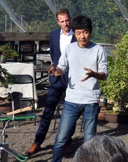 Maeoka San heeft zijn bonsai opleiding gehad bij de beroemde kwekerij Kouka-en in Osaka