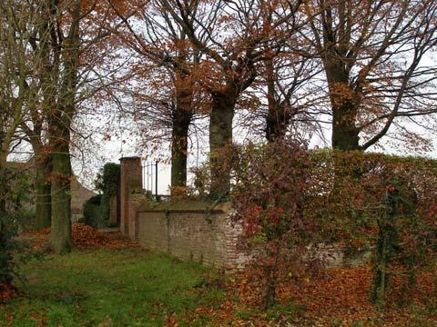 Langs de rand kunnen desgewenst enkele knotessen worden geplant. 11. Kerkhofje Hier ligt een oude begraafplaats met een grote cultuurhistorische waarde.