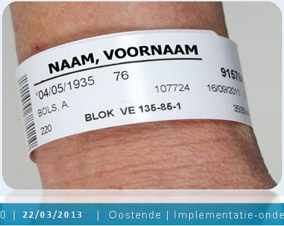 patiëntenidentificatie Vlaams QI-project Groot aantal vermijdbare incidenten is te wijten aan een probleem met patiëntenidentificatie Identificatie gebeurt