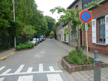 Deze parkeerplaatsen kunnen het parkeren in de dreef vervangen. Het terrein achter De Swaen Geparkeerde auto s in de dreef van Wijnegemhof 4.