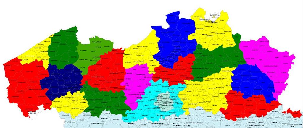 De voornaamste aanpassingen waren de Limburgse vervoerregio (een zone in plaats van drie), een uitbreiding van de Gentse vervoerregio ( een zone in plaats van twee) en een uitbreiding van de