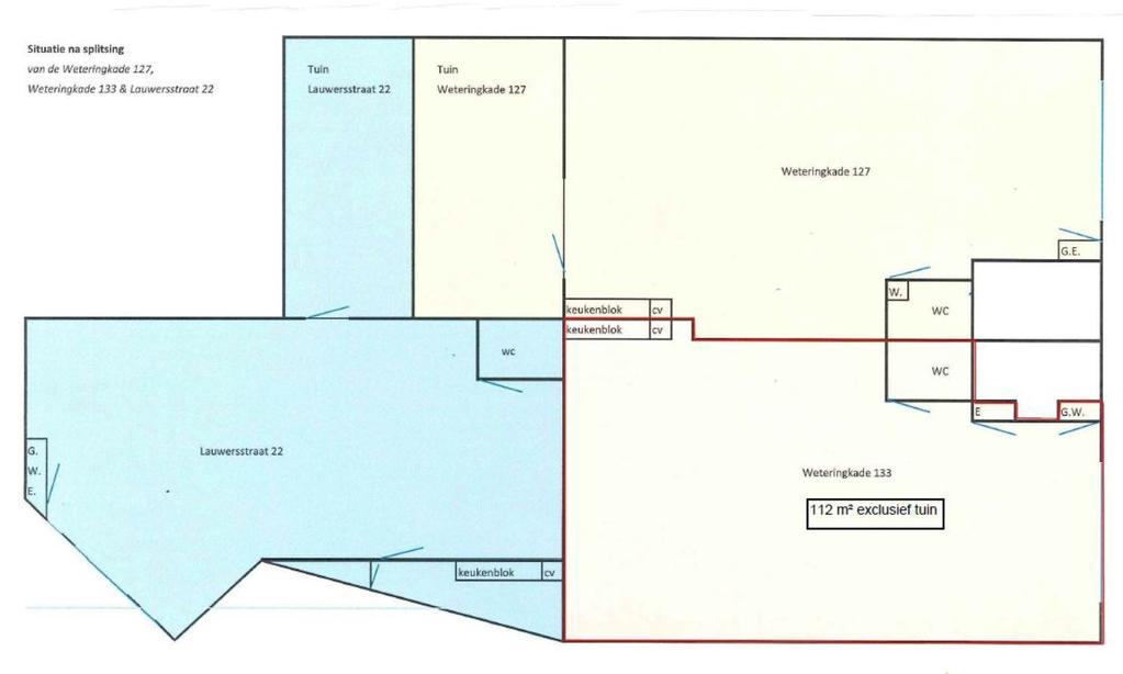 Plattegrond Weteringkade 133