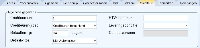 Rekeningnummers: Rekeningnummer In dit veld vermeldt u het normale rekeningnummer. IBAN In dit veld vermeldt u het IBAN-rekeningnummer.