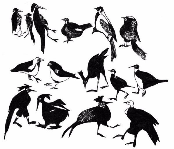 Nog tot eind mei exposeert Els van Teeffelen een speciale selectie vogeltekeningen uit haar binnenkort te verschijnen Van Teeffelen s