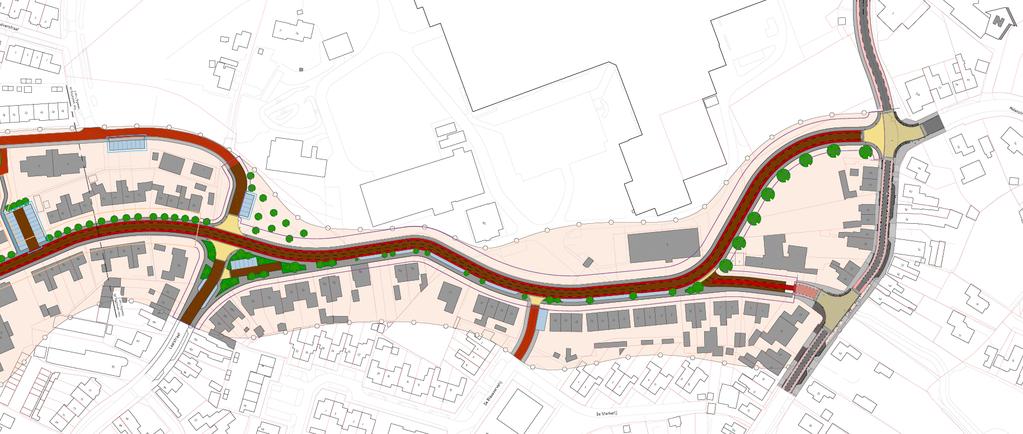 Hoofdroute blijft Bunschotenstraat Laarstraat Ondergeschikte route voor autoverkeer via de Molenstraat Eerst deel Molenstraat blijft eenrichtingsverkeer of er