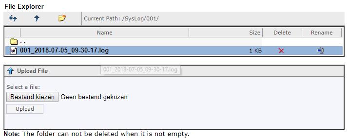 De DrayTek zal een directory aanmaken op de USB stick, in deze directory kunt u de Syslog bestanden terug vinden.