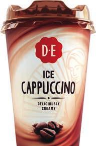 D.E. Ice coﬀee cappuccino, macchiato, caramel