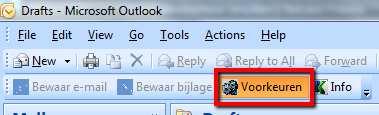 De plugin biedt de mogelijkheid aan de gebruiker om deze zo te configureren dat een visuele markering getoond wordt in Outlook bij reeds verwerkte e-mails.