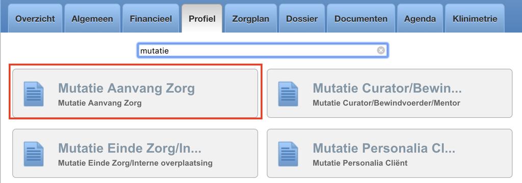 5. Mutatie aanvang zorg invullen Is het duidelijk dat de nieuwe cliënt de ondersteuning en/of begeleiding kan ontvangen op jouw locatie dan moet de zorgadministratie hiervan melding