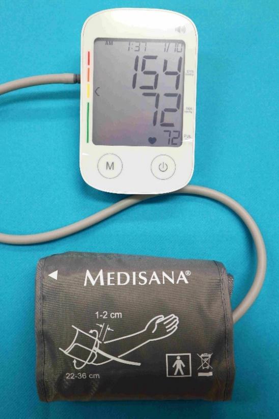 020002129 Medisana BU 535. Bovenarmmeter voor de bloeddruk en polsslag. Extra groot, goed leesbaar display.