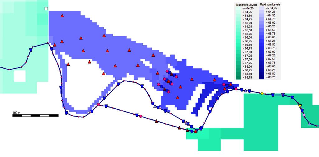 Figuur 4-9: Inundatie met plan