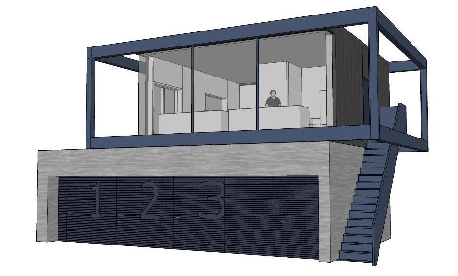 Circulaire economie Bedieningsgebouw circulair (hergebruik als infocentrum, theehuis) Bedieningsgebouw 1 e verd.