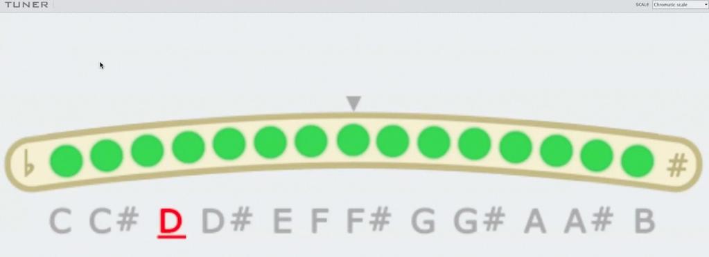 Met een stem apparaat Het makkelijkste is om de gitaar te stemmen door gebruik te maken van een stemapparaat.