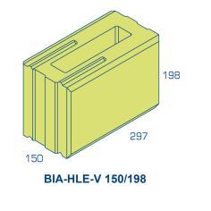 BIA-HLE-V 120/198 BLOK HALVE BLOK HOEK/EINDBLOK Afmeting 297 x 120 x 198 mm Artikel nummer GG 7261 7261-H 7261-E Artikel nummer GS 7260 7260-H 7260-E Drooggewicht GG 13,7 Kg.