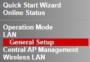 Configuratie VigorAP 710 De DrayTek VigorAP 710 zal op basis van DHCP een IP-adres ontvangen van het netwerk waarop deze zal worden aangesloten.