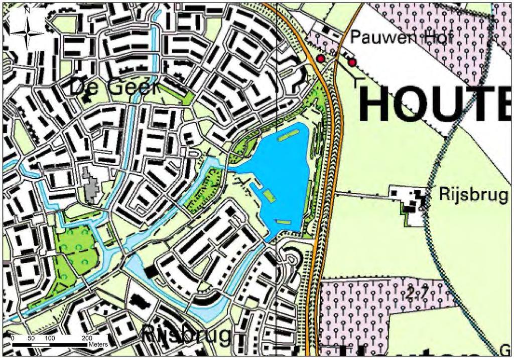 - Kooikersplas te Houten - Topografische ondergrond: Topografische