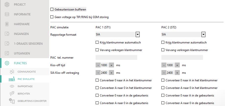 SATEL GPRS-A 31 Fig. 26. PAC simulatie tabblad.